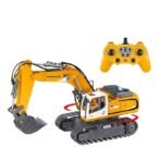 11CH RC Construction Toy for Boys - 2400mAh RC Excavator Toy with Metal Shovel/Spray/Lights/Sounds, RC Digger Construction Vehicles Toys Excavator Toys Gift - Image 8