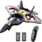 V17 Remote Control Plane 2.4Ghz Foam RC Airplanes Helicopter Quadcopter for Adults Kids Spinning Drone Gravity Sensing Stunt Roll Cool Light 2