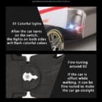 High Speed RC Car, 2WD F1 Car for Boys & Girls, 5+ Years, 1:14 Scale, Smoke Spray, Light & Flame, Rechargeable, White - Image 3