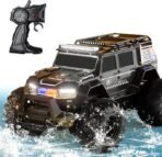 2.4G Amphibious RC Car for Kids | 360° Rotating Stunt Car with LED Lights | Waterproof Off-Road Climbing Truck | Remote Control Toy for Boys & Girls