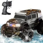 2.4G Amphibious RC Car for Kids | 360° Rotating Stunt Car with LED Lights | Waterproof Off-Road Climbing Truck | Remote Control Toy for Boys & Girls