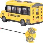 Remote Control School Bus, Open and Close Door, LED Lights RC Bus - Image 5