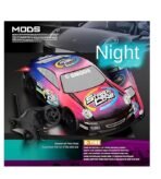 Remote Control Cars 1:16 Scale RC Drift Car 2.4Ghz 30KM/H High Speed 4WD RTR Racing Car with Drift Tires LED Lights 1PCS Rechargeable Batteries RC Sport Cars Toys for Adults Kids Gift - Image 5