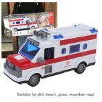 Rc Ambulance Toy, Four-Way Kids Toys With Lights Remote Control Ambulance Flexible Simulation With Wheels For Land For Beach For Grass - Image 4