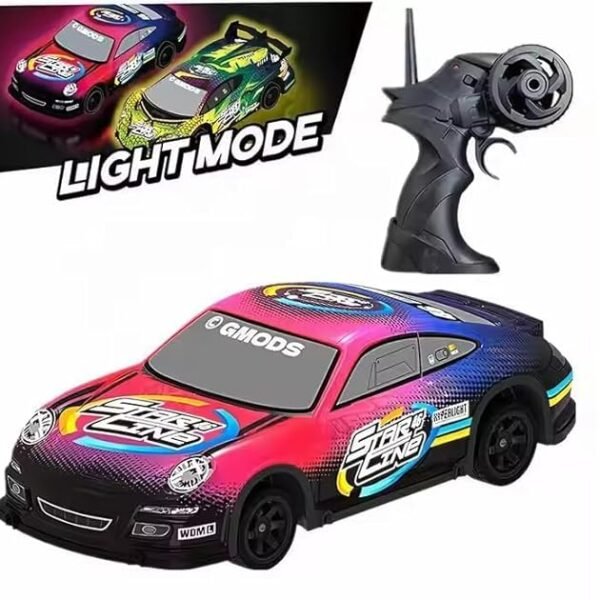 Remote Control Cars 1:16 Scale RC Drift Car 2.4Ghz 30KM/H High Speed 4WD RTR Racing Car with Drift Tires LED Lights 1PCS Rechargeable Batteries RC Sport Cars Toys for Adults Kids Gift
