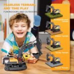 11CH RC Construction Toy for Boys - 2400mAh RC Excavator Toy with Metal Shovel/Spray/Lights/Sounds, RC Digger Construction Vehicles Toys Excavator Toys Gift - Image 4