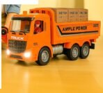 6 Channel Rechargeable Remote Control 2 in 1 RC Cargo/Log Truck with Working Head Light, Sound Effect and Demo Mode Construction Truck Toy - Image 3