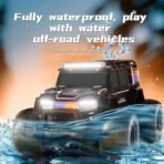 2.4G Amphibious RC Car for Kids | 360° Rotating Stunt Car with LED Lights | Waterproof Off-Road Climbing Truck | Remote Control Toy for Boys & Girls - Image 2
