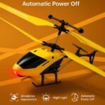 RC Helicopter with Hand Gravity Sensor, Flying Remote Control Helicopter Toy, Chargeble, 3D Light & Safety Sensor for Kids Age 4+ Years