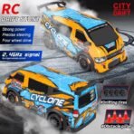 Krishiv RCS RC Drift Car for Boys - 1:24 Scale 4WD High Speed 25km/h Remote Control Car with LED Lights JDM Style Drifting USB Rechargeable Battery Indoor Racing Gift - Image 8