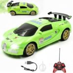 Big Remote Control Car Blue | 2.4G Rechargeable Car with 150m Range | LED Lights & Spray Effect | High-Speed Drift Toy - Image 5