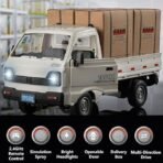 Remote Control Car Kei Truck, 1:16 Scale RC Transport Pickup Truck with Spray and Light, 2.4GHz All Terrain RC Cars for Teens and Adults Christmas or Birthday Gift - Image 6