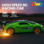 Big Remote Control Car Blue | 2.4G Rechargeable Car with 150m Range | LED Lights & Spray Effect | High-Speed Drift Toy - Image 4