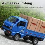 Remote Control Car Kei Truck, 1:16 Scale RC Transport Pickup Truck with Spray and Light, 2.4GHz All Terrain RC Cars for Teens and Adults Christmas or Birthday Gift - Image 5