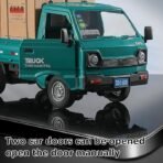 Remote Control Car Kei Truck, 1:16 Scale RC Transport Pickup Truck with Spray and Light, 2.4GHz All Terrain RC Cars for Teens and Adults Christmas or Birthday Gift - Image 4