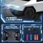 RC Tesla Remote Control Cybertruck Model Car with LED Lights, Rechargeable Battery and Controller - Image 2
