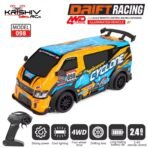 Krishiv RCS RC Drift Car for Boys - 1:24 Scale 4WD High Speed 25km/h Remote Control Car with LED Lights JDM Style Drifting USB Rechargeable Battery Indoor Racing Gift - Image 3